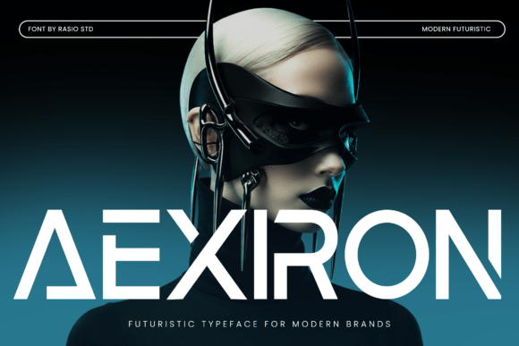 Aexiron: A Futuristic Display Typeface for Bold Small Brands