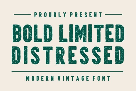 Bold Limited Distressed Font for Editorial Layouts