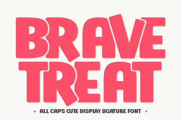 Brave Treat: A Playful Display Font for Bold Web Layouts