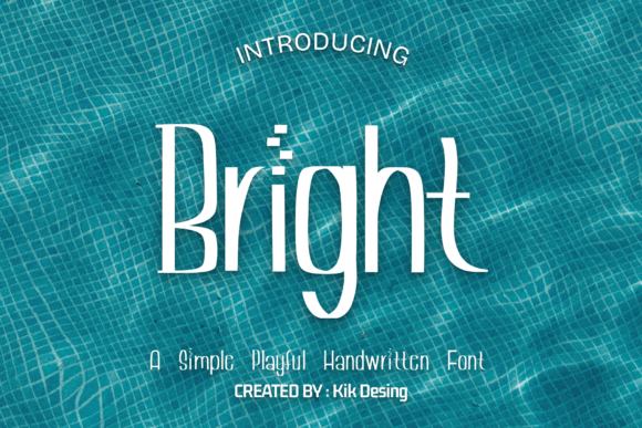Bright Font: A Playful Display Typeface for Digital Branding