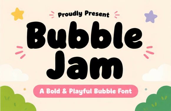 Bubble Jam: A Playful Display Font for Digital Branding