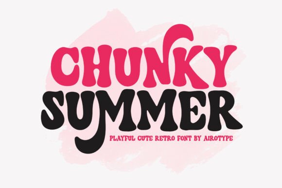 Chunky Summer: A Playful Retro Typeface for Small Business Branding