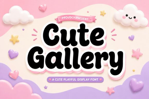 Cute Gallery: A Cheerful Display Font for Digital Projects
