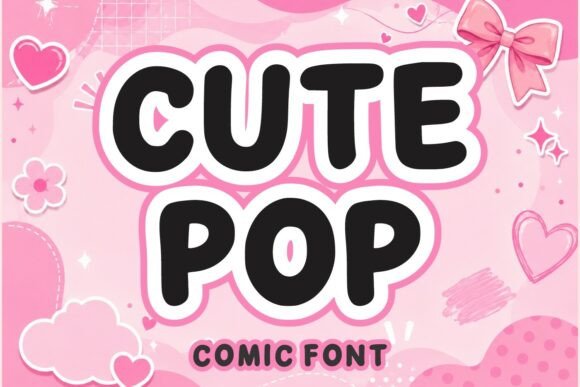 Cute Pop: A Playful Display Typeface for Your Business