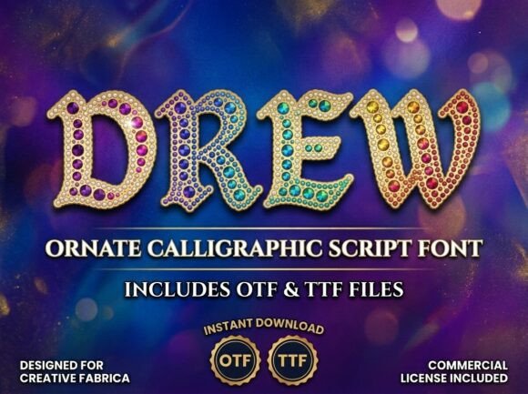 Drew: A Dazzling Display Typeface for Editorial Impact