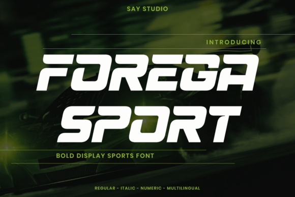 Forega Sport: A Bold Athletic Font for Dynamic Branding Projects