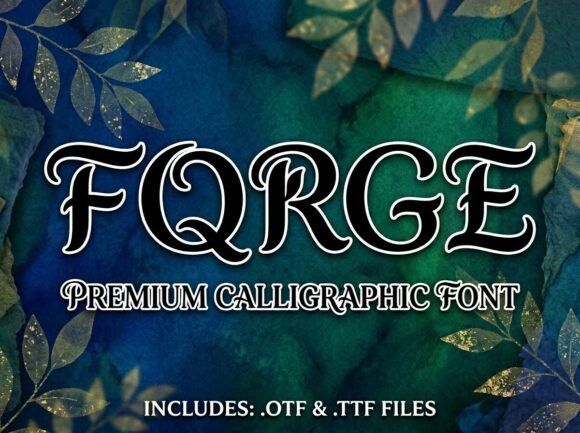 Forge Font: A Decorative Display Typeface for Bold Branding