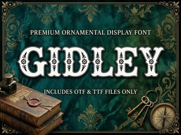Gidley: A Bold Western Display Typeface for Web Projects