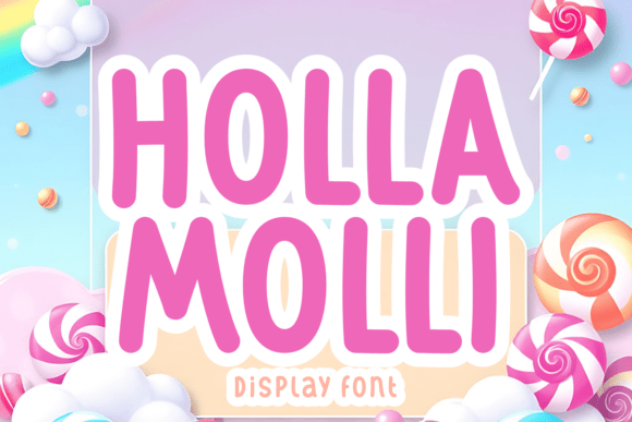 Holla Molli: A Playful Display Font for Handmade Magic