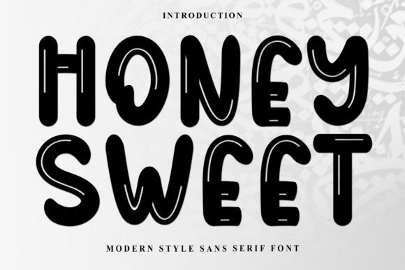 Honey Sweet: A Festive Display Typeface for Publishers