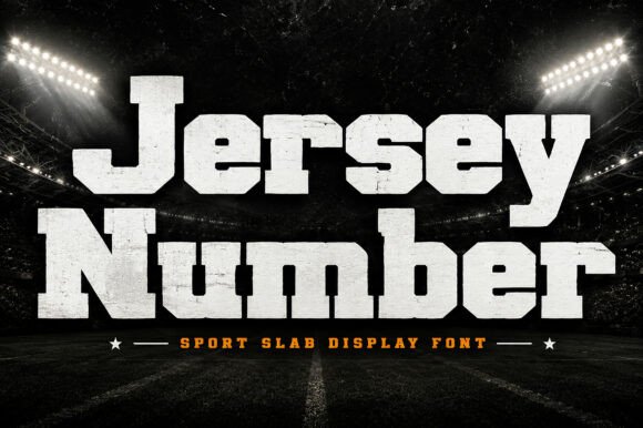 Jersey Number: A Bold Display Font for Campaign Visuals That Stick