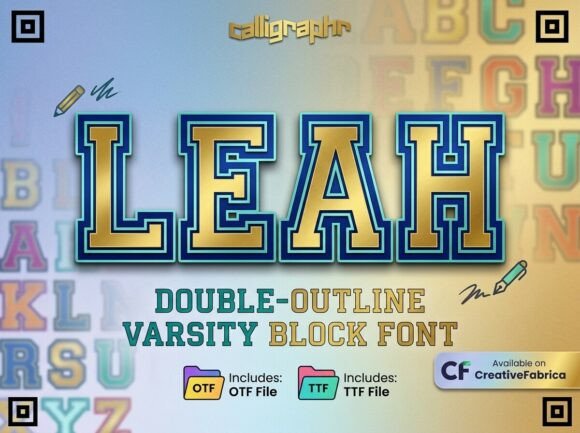 Leah: A Premium Varsity Display Font for High-Impact Campaigns