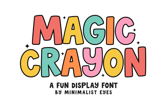Magic Crayon: A Playful Display Font for Branding Projects