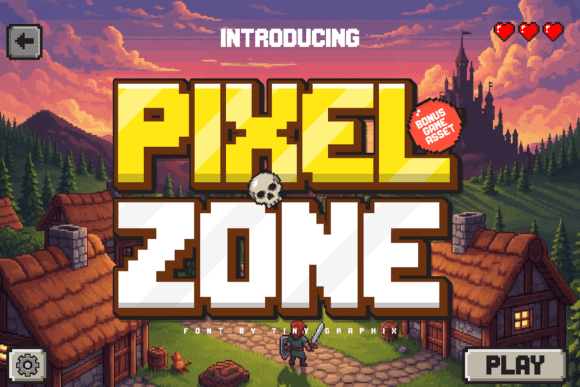 Pixel Zone: A Retro Pixel Font for Editorial Design