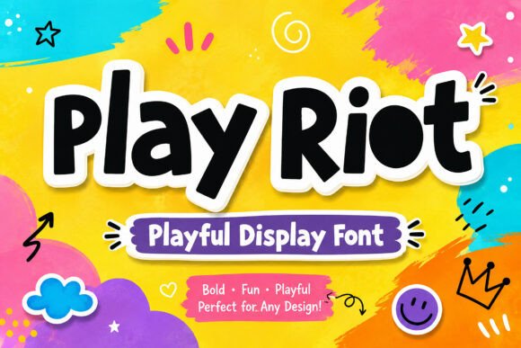 Play Riot: A Joyful Display Font for Campaigns