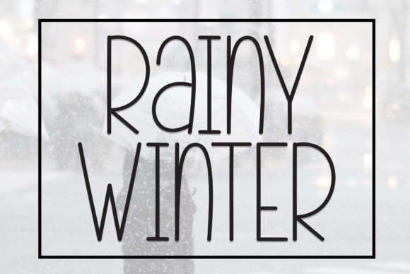 Rainy Winter: A Playful Handwritten Display Font for Branding