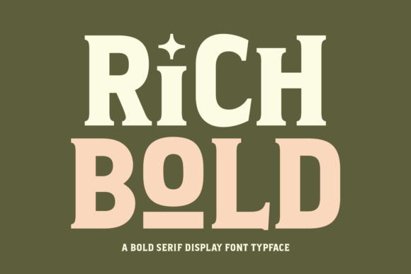 Rich Bold Font: Your Go-To Display Typeface for Handmade Products