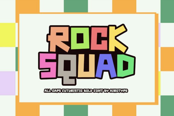 Rock Squad Font: Bold Bouncy Typeface for Small Business Branding