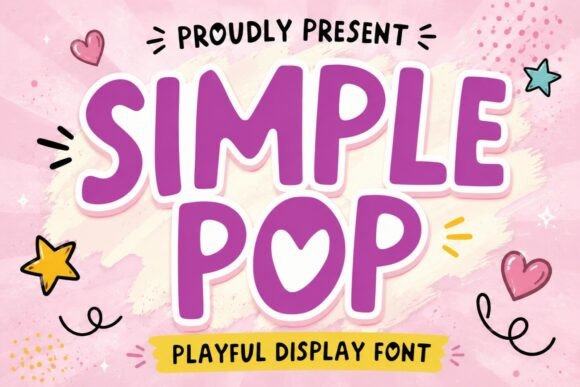 Simple Pop: A Joyful Display Font for Web Designers