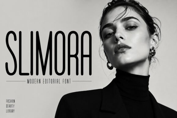 Slimora: A Tall Condensed Font for Makers and Shops