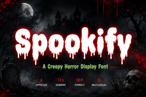 Spookify: A Chilling Display Font for Bold Digital Branding