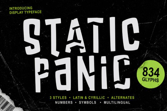 Static Panic: The Industrial Display Font for Memorable Branding