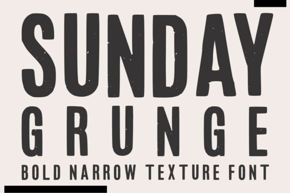 Sunday Grunge: A Bold Display Font for Memorable Branding