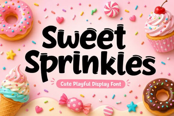 Sweet Sprinkles: A Playful Display Font for Brand Building