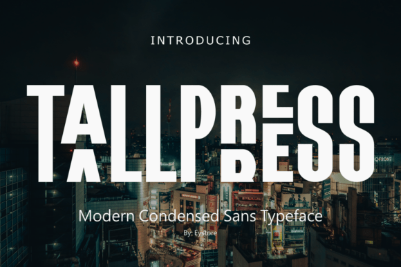 Tallpress: A Bold Display Typeface for Handmade Brands