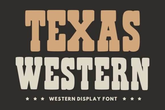 Texas Western Font: Bold Typeface for Small Business Branding